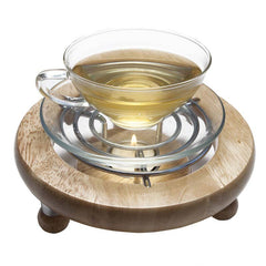 Calentador para taza de té, con vela