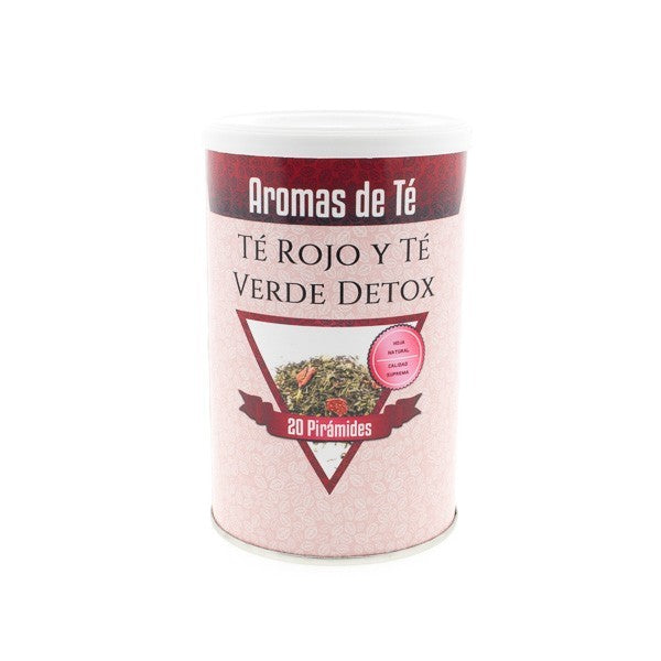 Pirámides de Té Rojo y Té Verde Detox