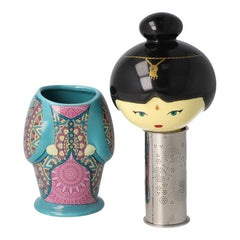 Geisha Filter with Ceramic Figure